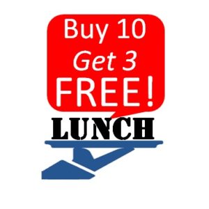 Buy 10 Get 3 Free Lunches